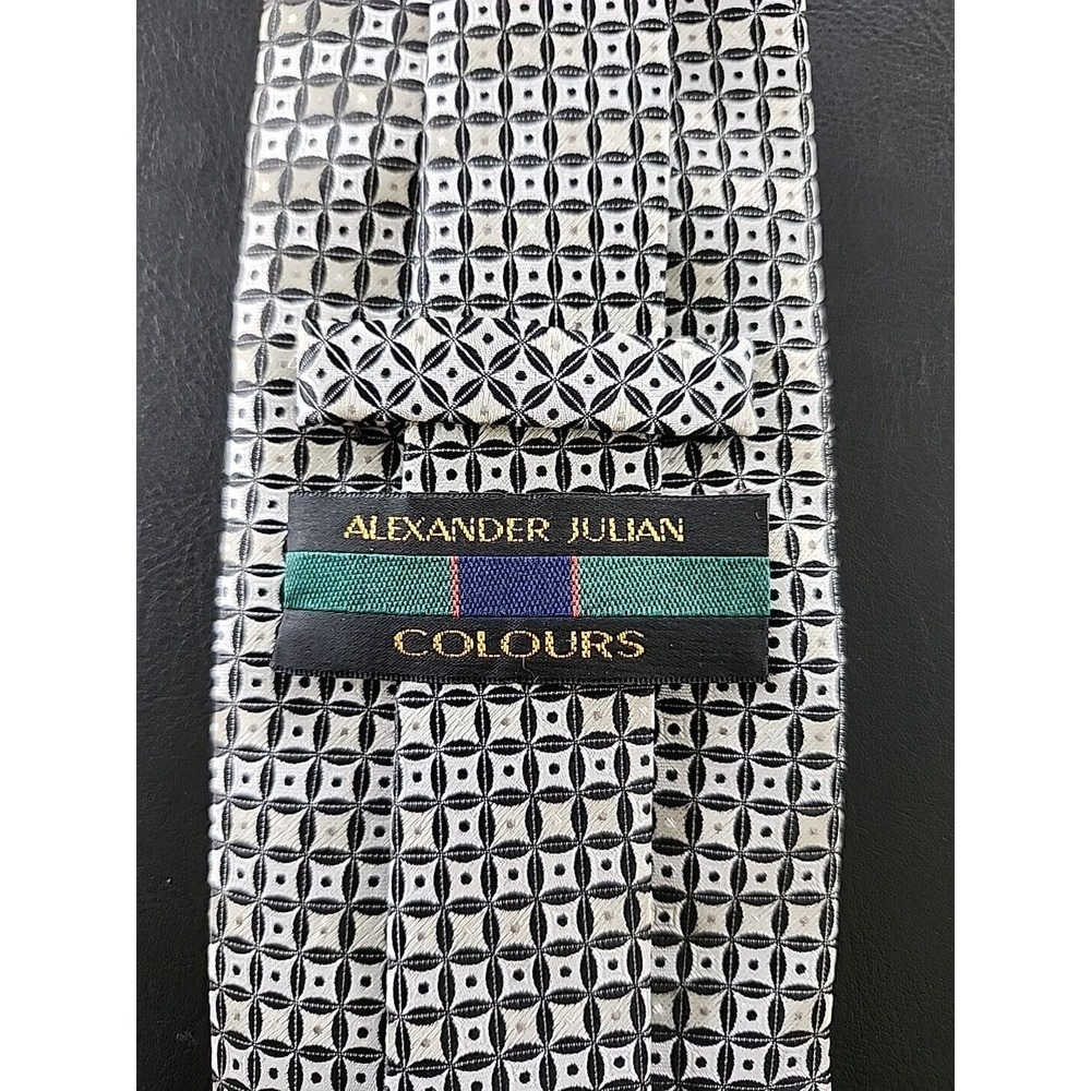 Men's Neck Tie Alexander Julian Colours Silk L59" W3.50"